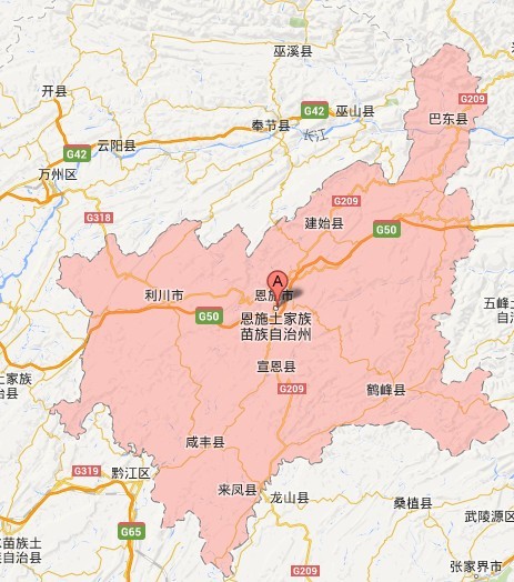 恩施地图